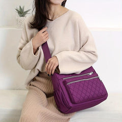 Nylon Crossbody Bag Women's Zipper Shoulder Purse