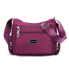Nylon Crossbody Bag Women's Zipper Shoulder Purse