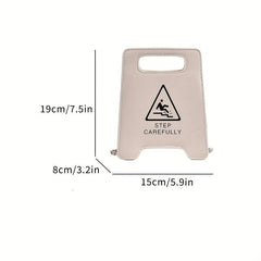 Caution Chain Crossbody Bag Creative Shoulder Bag