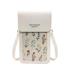 Floral Print Shoulder Bag Coin Purse Mobile Phone Bag