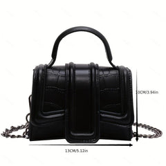Argyle Crossbody Bag Shoulder Purse Faux Leather Women's Handbag