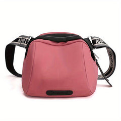 Casual Crossbody Bag Zipper Portable Sports Bag Wide Strap
