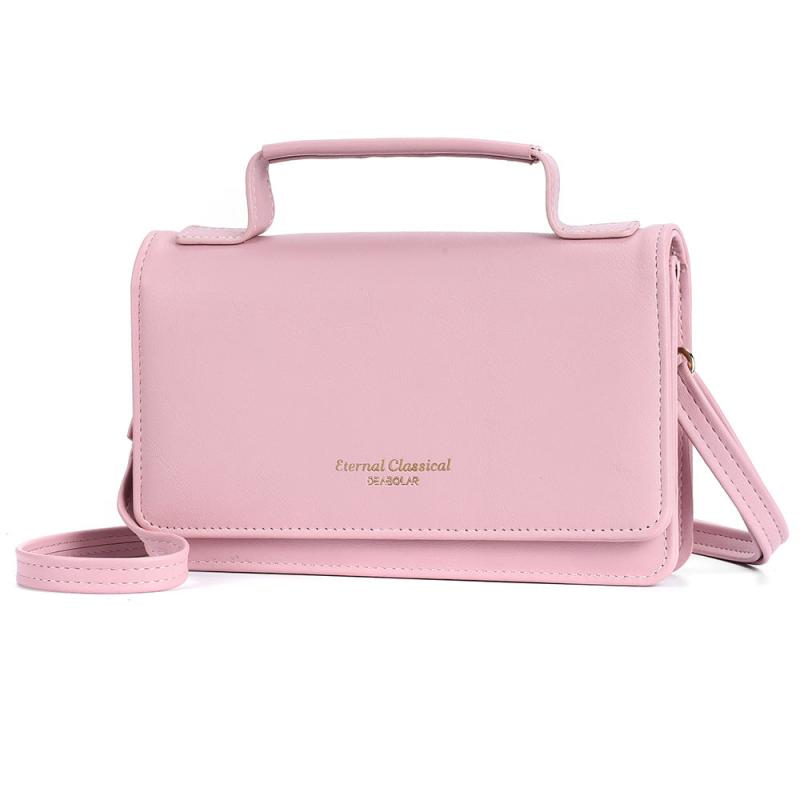Minimalist Solid Square Bag Flap Shoulder Crossbody Bag