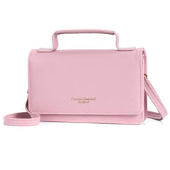 Minimalist Solid Square Bag Flap Shoulder Crossbody Bag