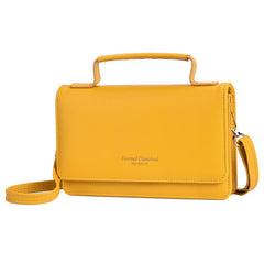 Minimalist Solid Square Bag Flap Shoulder Crossbody Bag