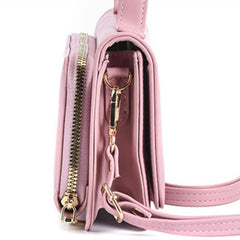 Minimalist Solid Square Bag Flap Shoulder Crossbody Bag