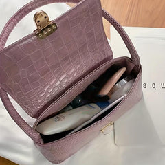 Retro Crocodile Pattern Underarm Bag Small Shoulder Bag