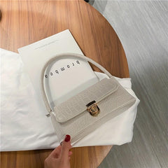 Retro Crocodile Pattern Underarm Bag Small Shoulder Bag
