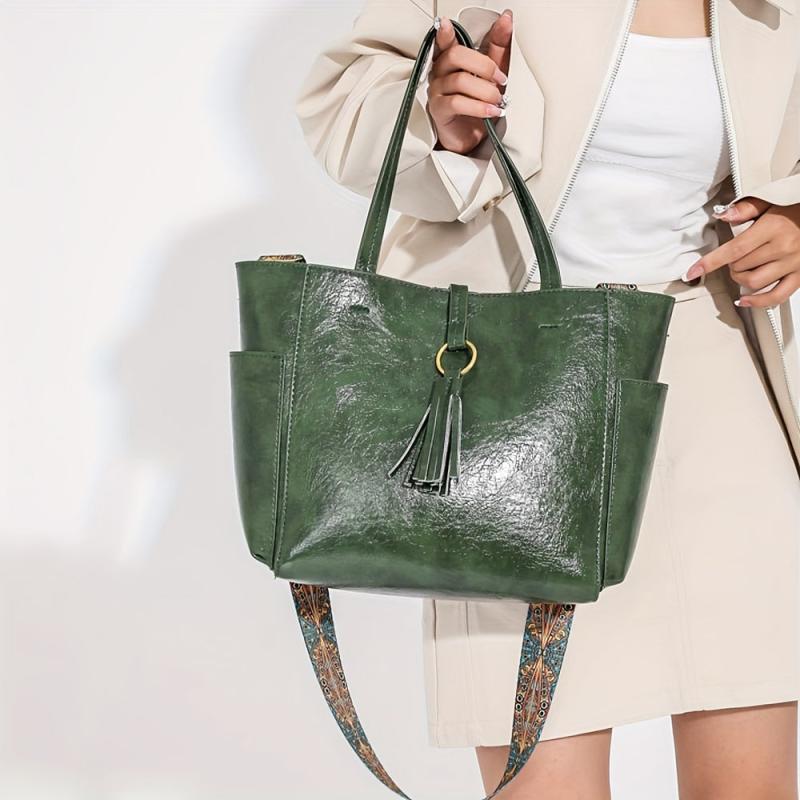 Vintage Boho Tote Bag Large Capacity Shoulder Handbag