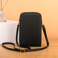 Letter Graphic Crossbody Bag Solid Coin Purse