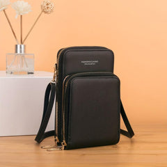 Letter Graphic Crossbody Bag Solid Coin Purse