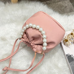 Minimalist Solid Drawstring Bag Women's Stylish Crossbody Bag
