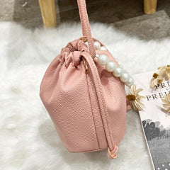 Minimalist Solid Drawstring Bag Women's Stylish Crossbody Bag