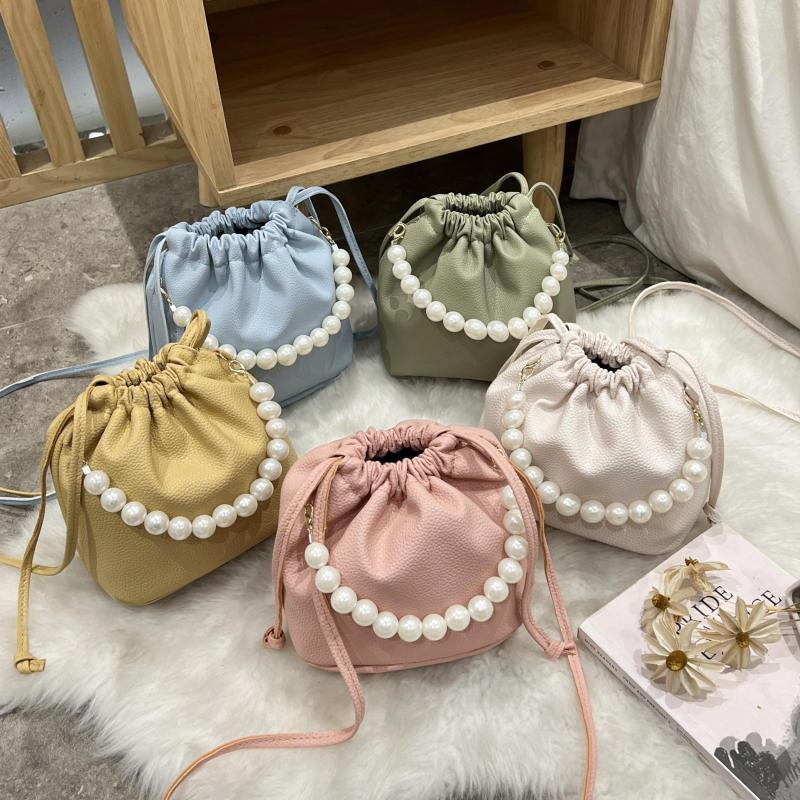 Minimalist Solid Drawstring Bag Women's Stylish Crossbody Bag