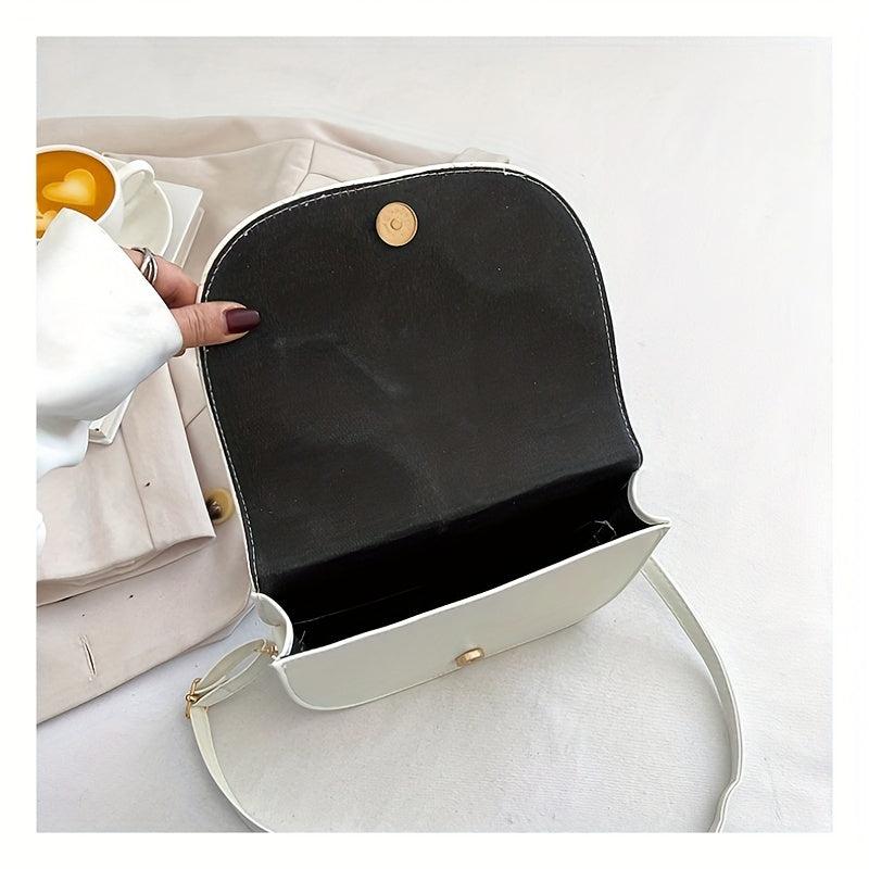 Argyle Pattern Shoulder Bag Minimalist Crossbody Bag