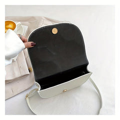 Argyle Pattern Shoulder Bag Minimalist Crossbody Bag