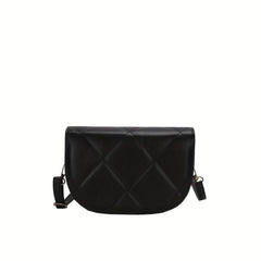 Argyle Pattern Shoulder Bag Minimalist Crossbody Bag
