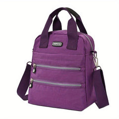 Functional Crossbody Bag Top Handle Daypack Purse for Women