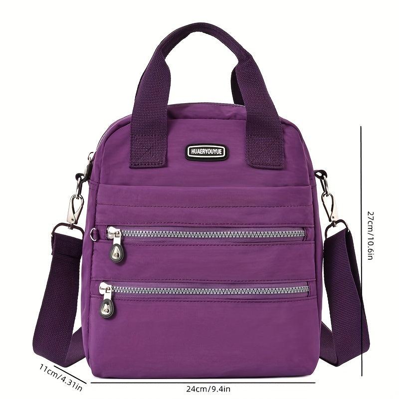 Functional Crossbody Bag Top Handle Daypack Purse for Women