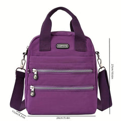 Functional Crossbody Bag Top Handle Daypack Purse for Women