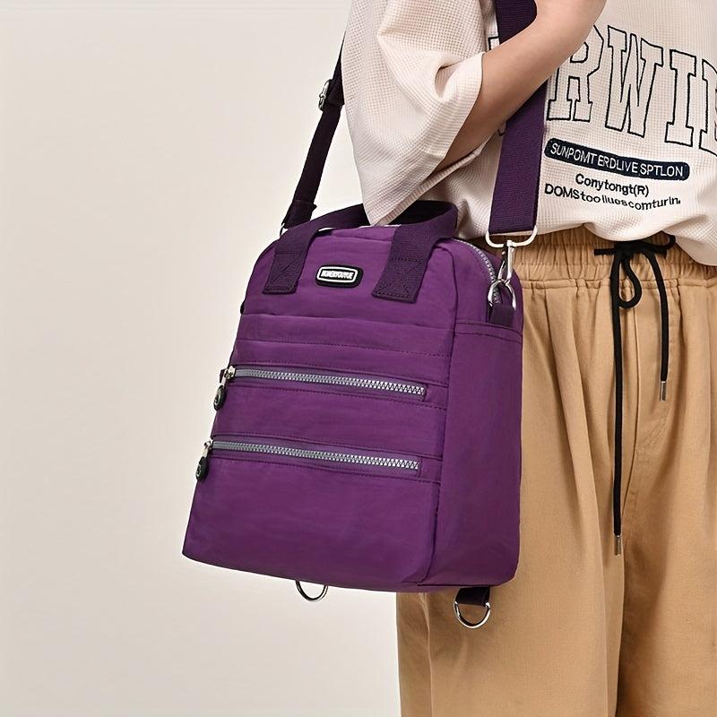 Functional Crossbody Bag Top Handle Daypack Purse for Women