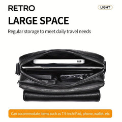 Vintage Layer Crossbody Bag Retro Shoulder Bag Handbag & Messenger Purse