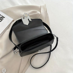 Metal Decor Crossbody Bag Niche Underarm Purse