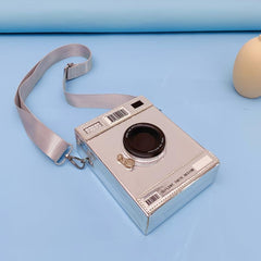 Mini Camera Box Bag Crossbody Purse with Wide Strap