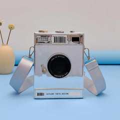 Mini Camera Box Bag Crossbody Purse with Wide Strap