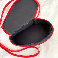 Halloween Cross Pattern Coffin Bag Gothic Crossbody Bag