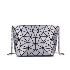 Geometric Chain Shoulder Bag Messenger Bag for Women