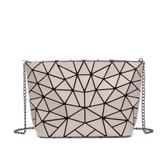 Geometric Chain Shoulder Bag Messenger Bag for Women