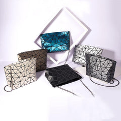 Geometric Chain Shoulder Bag Messenger Bag for Women