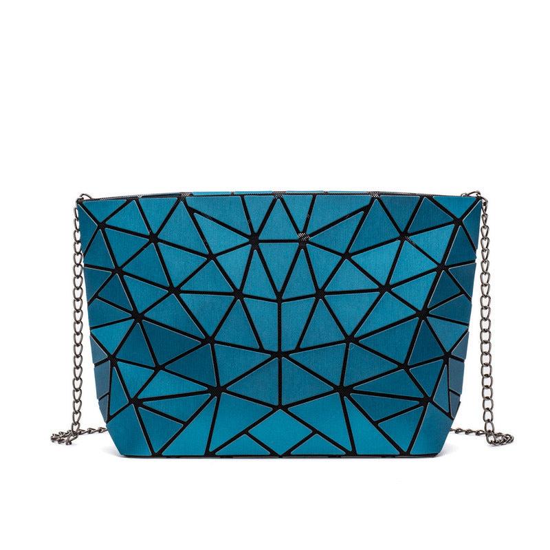 Geometric Chain Shoulder Bag Messenger Bag for Women