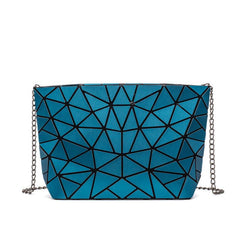Geometric Chain Shoulder Bag Messenger Bag for Women
