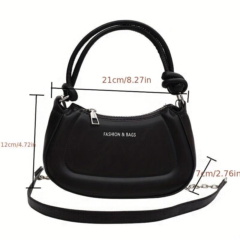 Letter Graphic Small Hobo Bag for Women