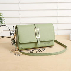 Classic Square Shoulder Bag Solid Crossbody Bag