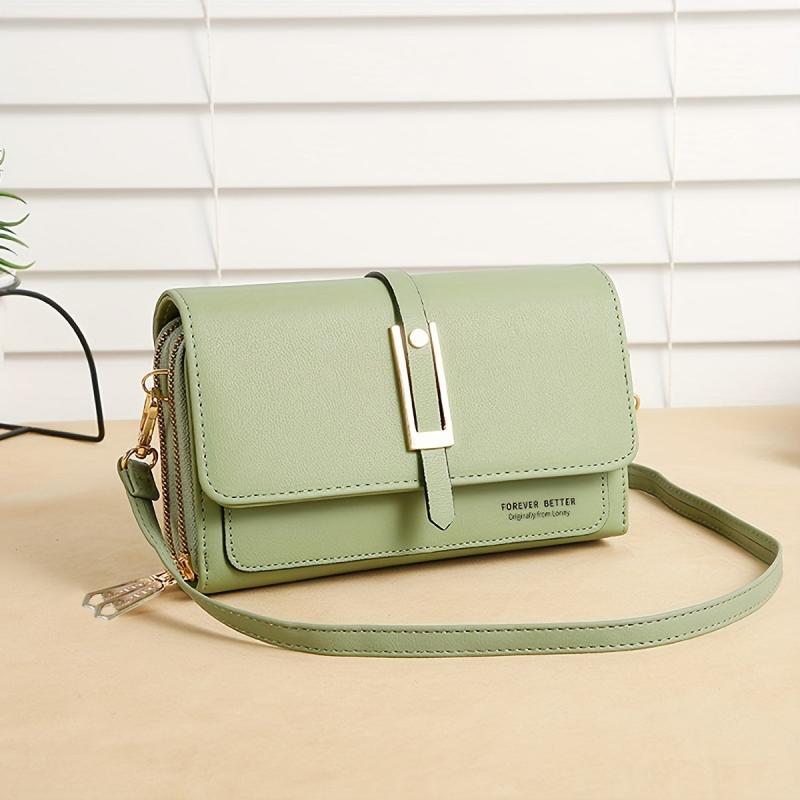 Classic Square Shoulder Bag Solid Crossbody Bag