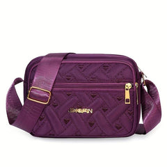 Heart Embroidery Crossbody Bag Small Layer Purse For Women