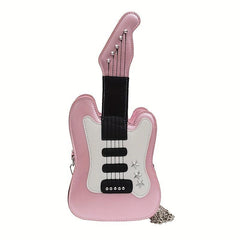 Cartoon Guitar Crossbody Bag Shoulder Purse For Women