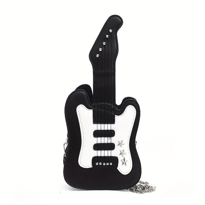Cartoon Guitar Crossbody Bag Shoulder Purse For Women