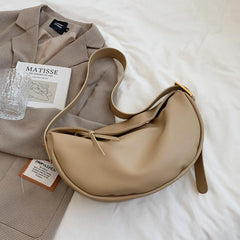 Large Capacity Travel Crossbody Bag Solid Hobo Bag