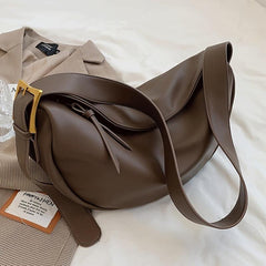 Large Capacity Travel Crossbody Bag Solid Hobo Bag