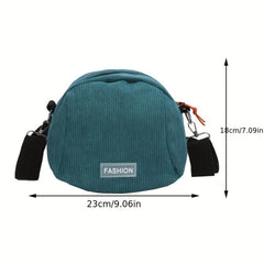 Corduroy Crossbody Bag Lightweight Shoulder Bag