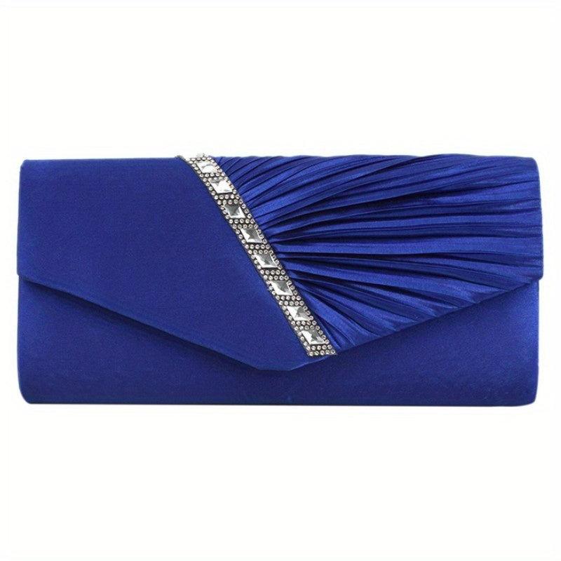 Rhinestone Evening Clutch Crossbody Bag Classic Purse For Party