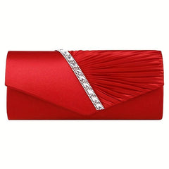 Rhinestone Evening Clutch Crossbody Bag Classic Purse For Party