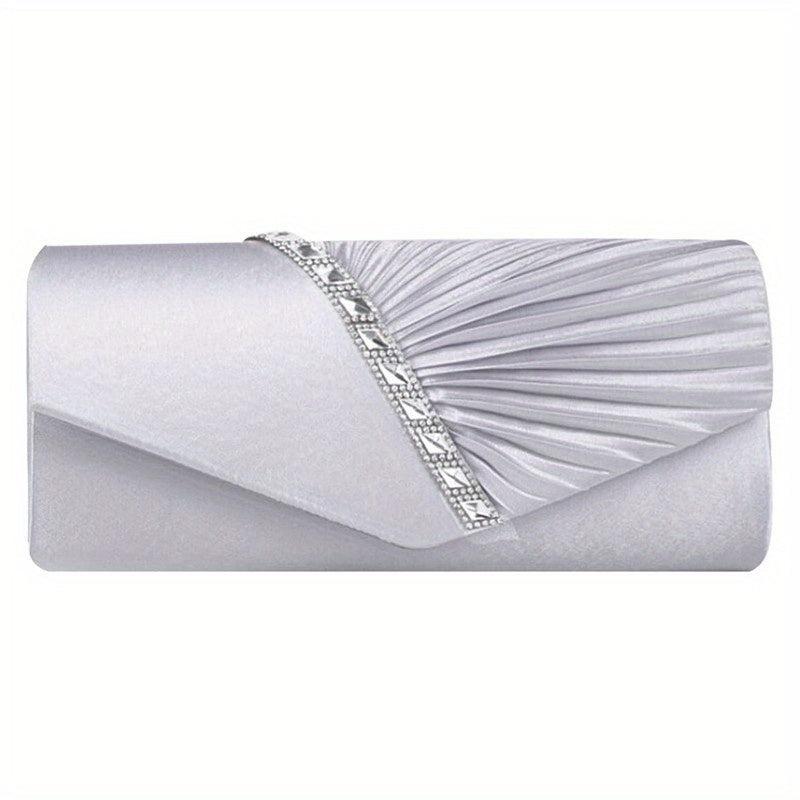 Rhinestone Evening Clutch Crossbody Bag Classic Purse For Party