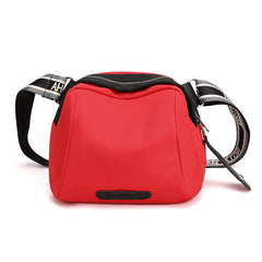 Casual Crossbody Bag with Zipper & Wide Strap