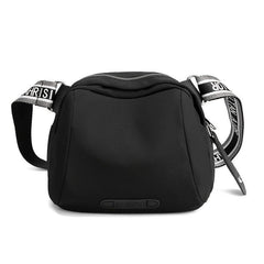 Casual Crossbody Bag with Zipper & Wide Strap