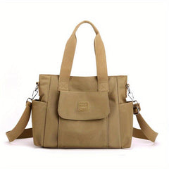 Casual Minimalist Crossbody Bag Solid Satchel Bag Large Capacity